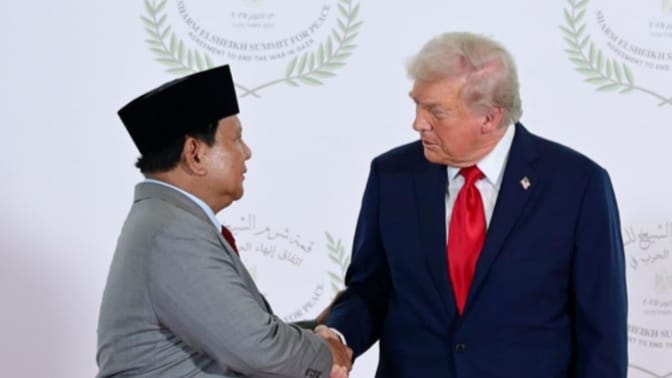 Trump Puji Rencana Prabowo Kirim Pasukan ke Gaza