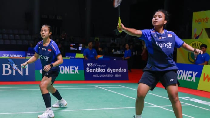 Sempat Tertekan, Pasangan Ganda Putri Isyana/Rinjani Akhiri Perjuangan Pasangan Malaysia