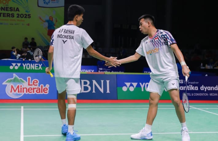 Pasangan Ganda Putra Faathir/Devin Lolos ke Babak 8 Besar Indonesia Masters 2025